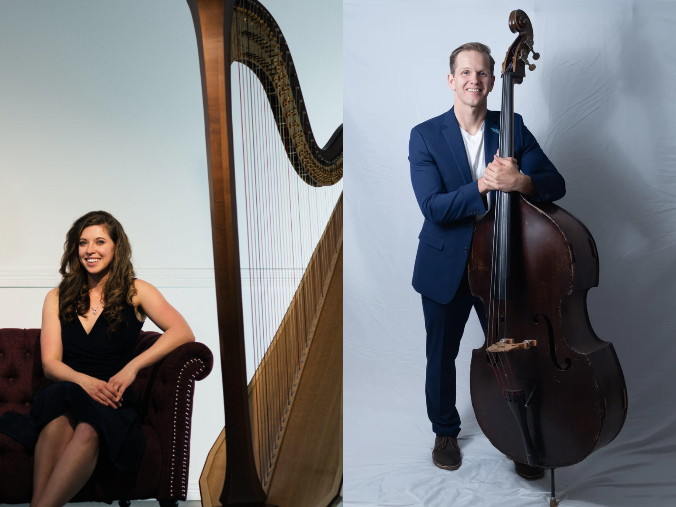 AC/DC's "Back in Black" on harp and bass