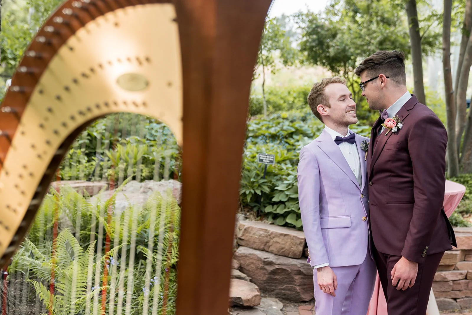 Ceremony and reception. Denver Botanic Gardens, CO