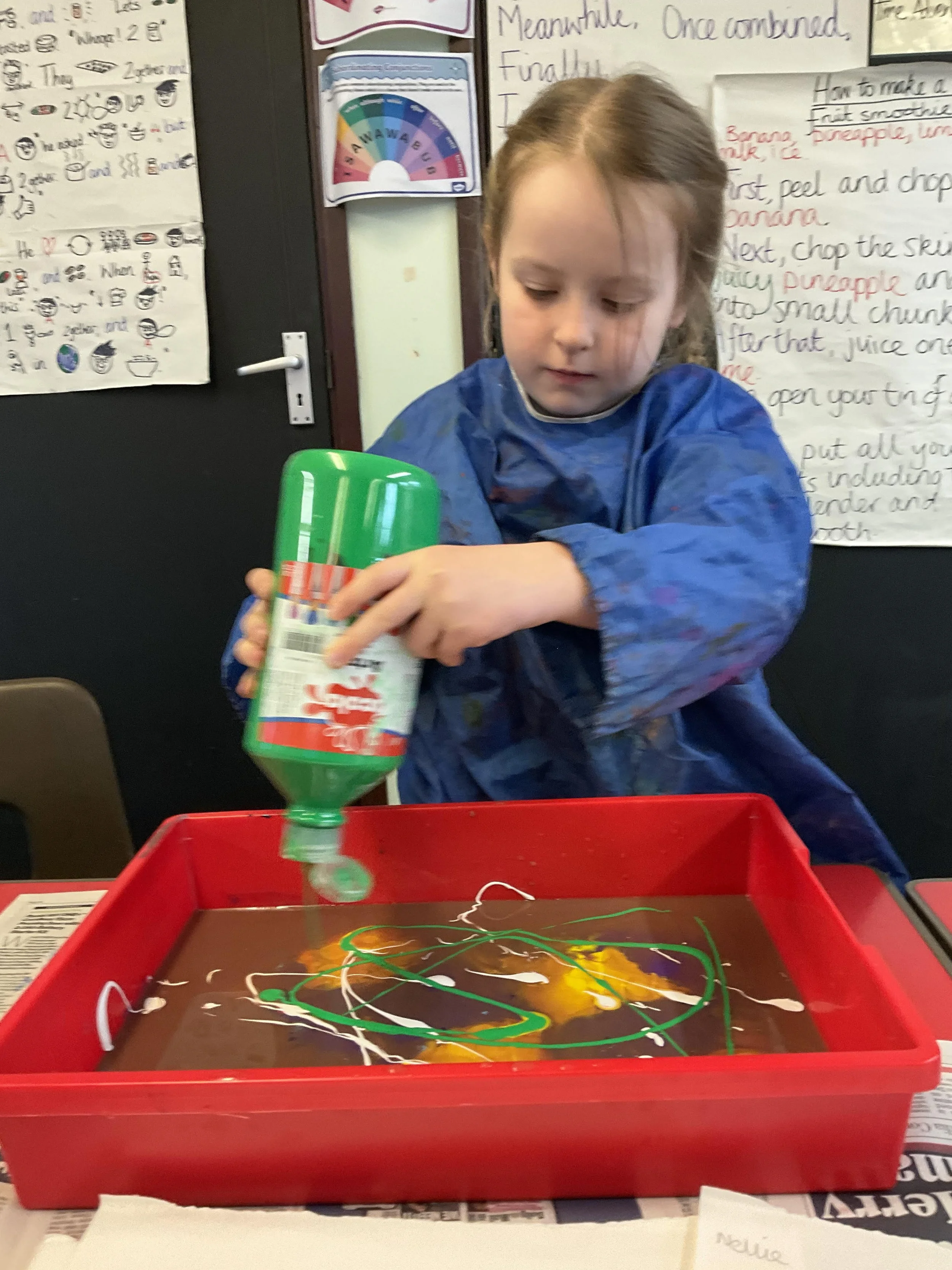 Art this term - here they are busy exploring tone and texture and mixture primary and secondary colours!