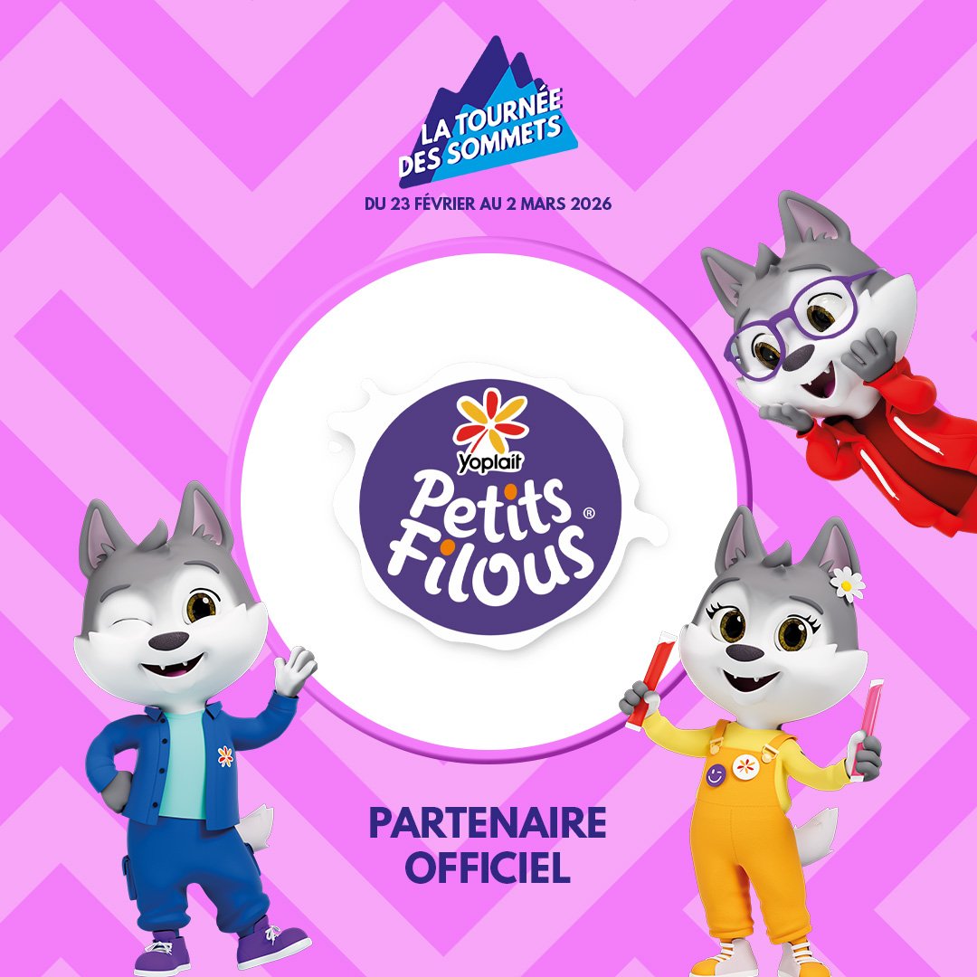 🎉 D&eacute;couvrez notre premier partenaire : Petits Filous de Yoplait !

🐾 Lilou, Tilou et Fifou, une fratrie de trois jeunes loups, seront pr&eacute;sents pour vous accueillir sur le village Petits Filous 🐺✨

Au programme :
🎭 Un spectacle incro