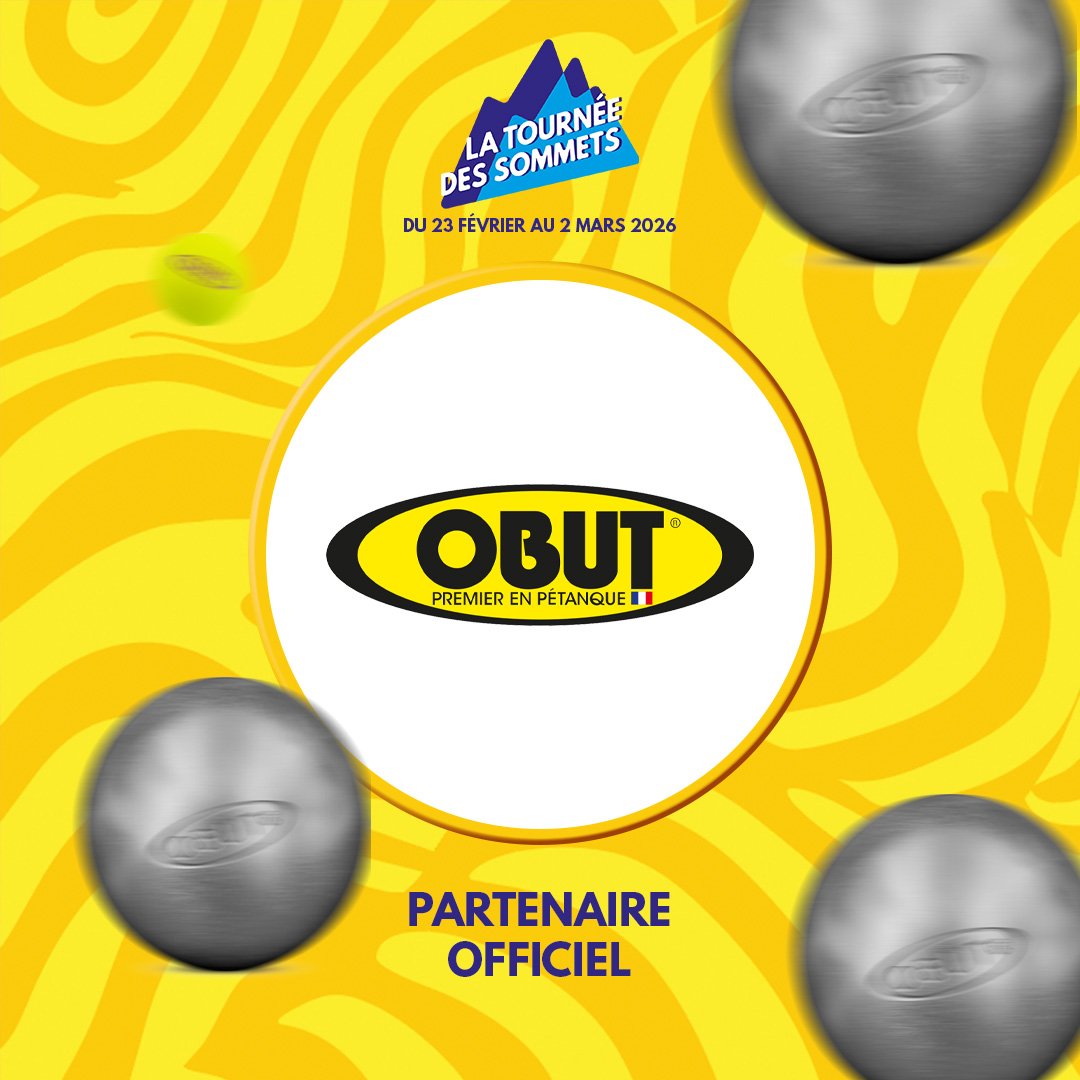 🎉 Prochain partenaire de la Tourn&eacute;e des Sommets : Obut !

🏔️ Sur le front de neige, venez vous essayer &agrave; la p&eacute;tanque dans un espace d&eacute;di&eacute;, id&eacute;al pour petits et grands 🎯✨
Testez vos talents, partagez des fo