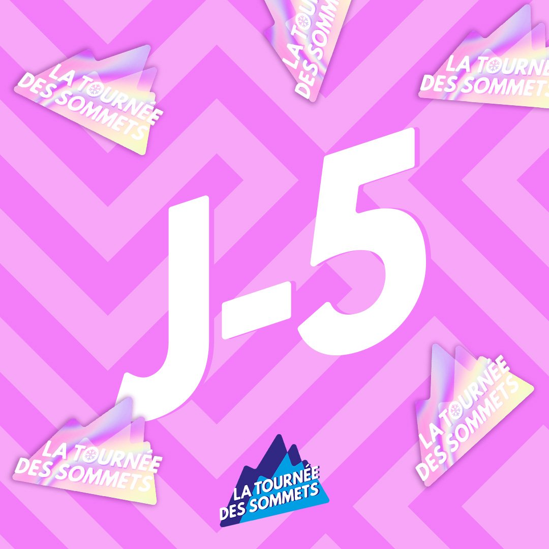 ⏳ J‑5 avant le grand d&eacute;part de la Tourn&eacute;e des Sommets !

Les skis sont pr&ecirc;ts, les mascottes s&rsquo;&eacute;chauffent, les animations sont au top&hellip; et l&rsquo;avalanche de cadeaux et surprises arrive tr&egrave;s bient&ocirc;