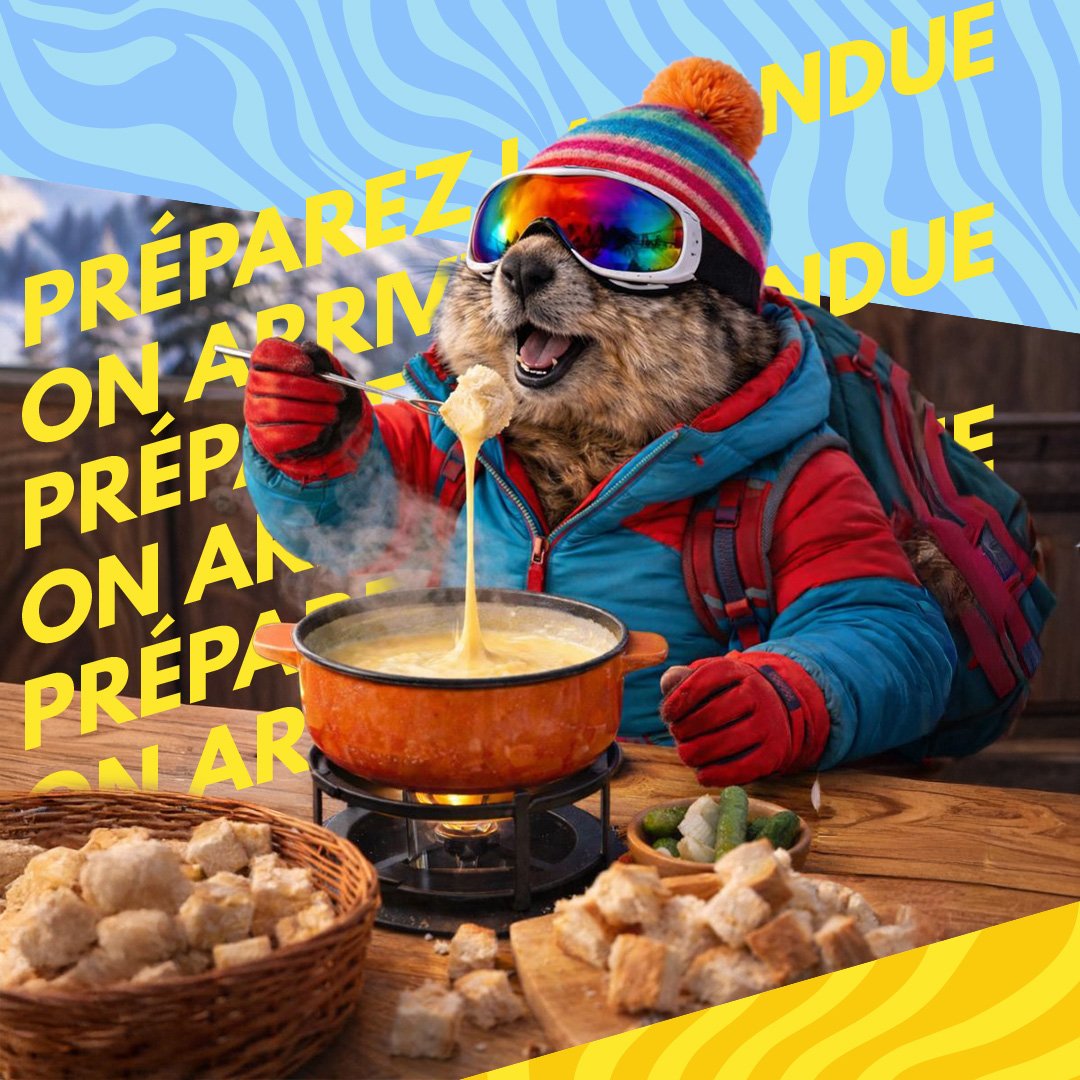 🧀 Gaspard prend des forces&hellip; &agrave; la savoyarde !

Avant de rejoindre Allos demain pour la Tourn&eacute;e des Sommets, notre petite marmotte se d&eacute;tend et se r&eacute;gale d&rsquo;une fondue bien m&eacute;rit&eacute;e 🐾🔥

📍 Pr&eacu