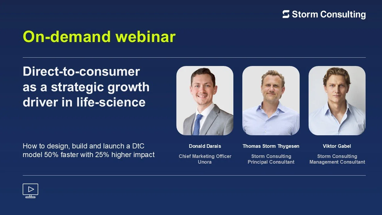 Webinar: Direct-to-Consumer as a strategic growth driver in life science