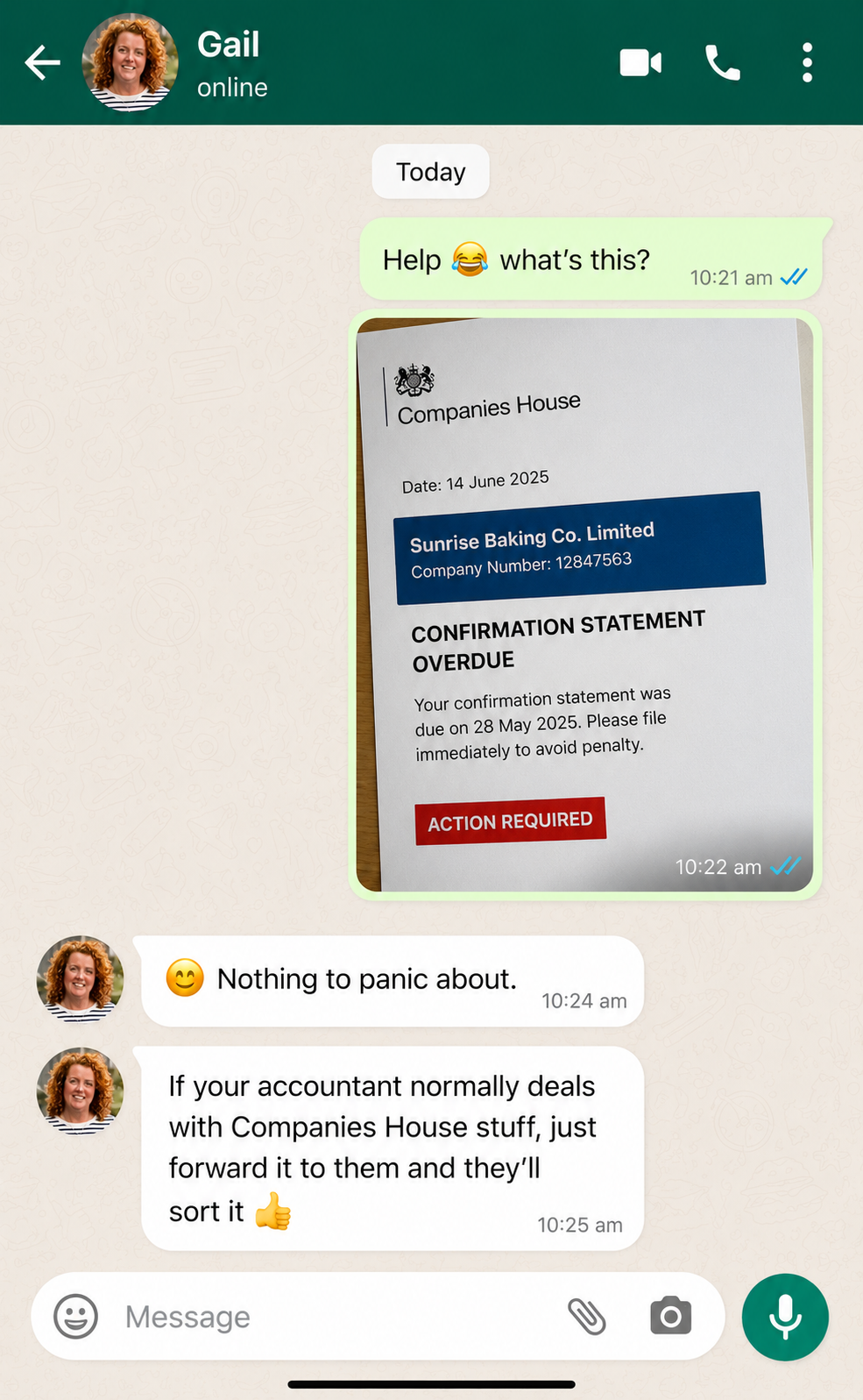 WhatsApp Conversation