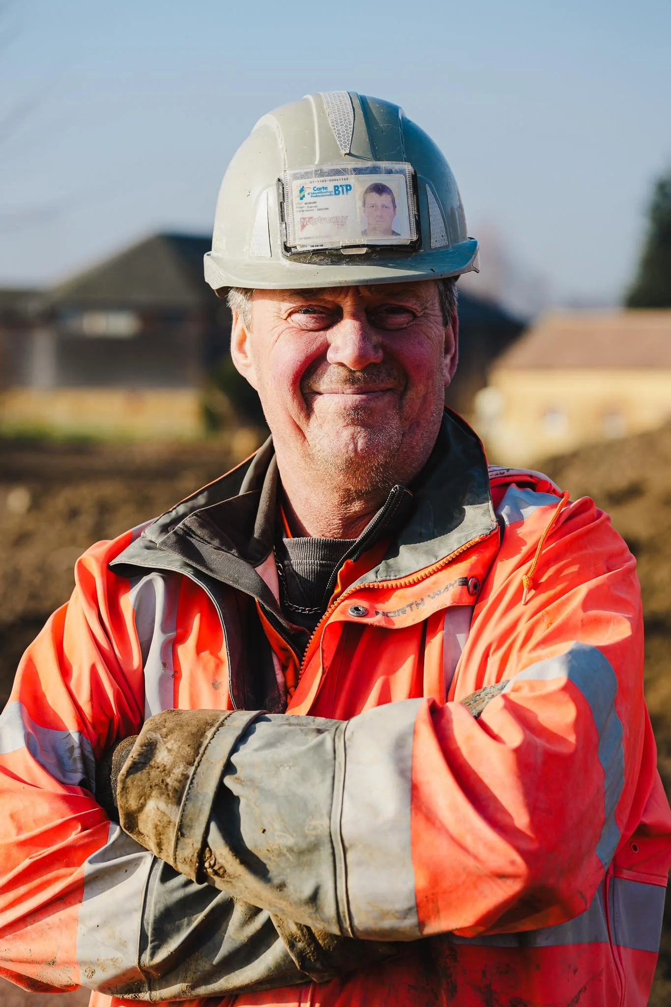 Portrait d’un chef de chantier de travaux publics en Normandie - martragny