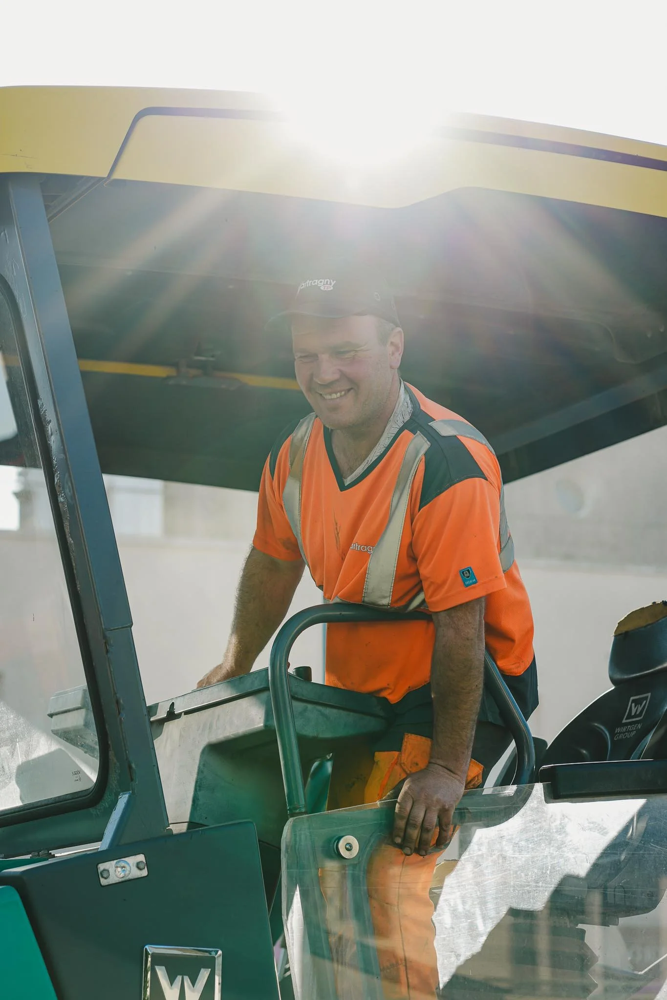Portrait d’un conducteur d'engins en travaux publics