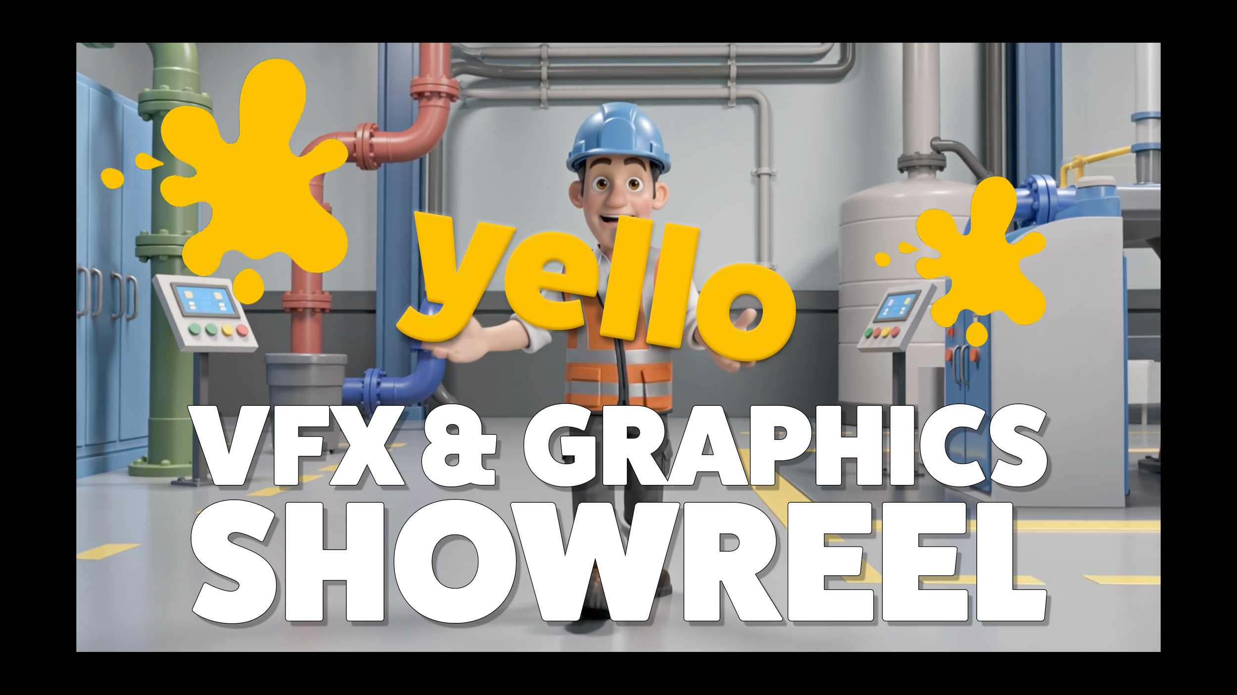 Examples of Yello production work - Video VFX Graphics Design animation and presentation capture