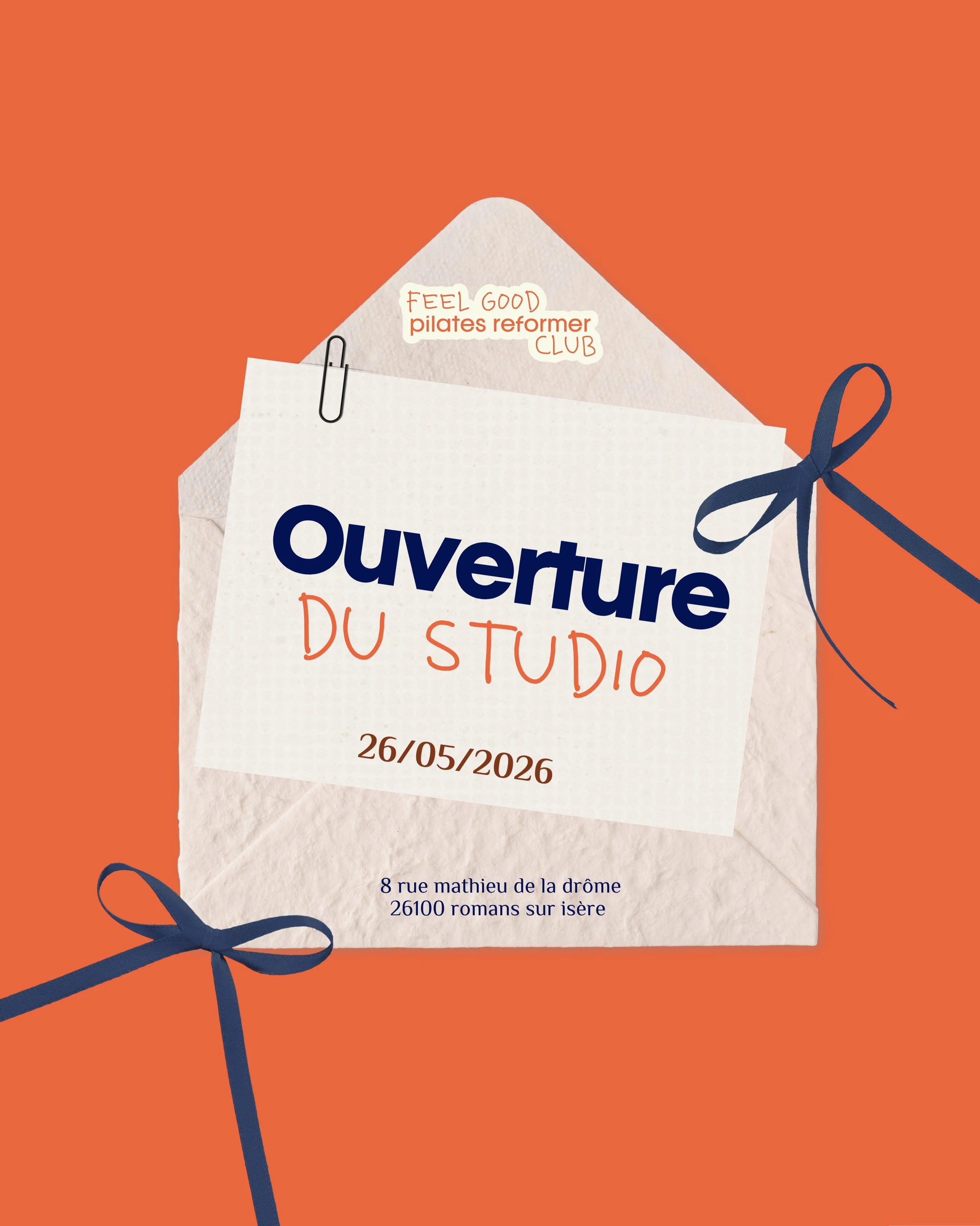 Le compte &agrave; rebours est lanc&eacute; 🧡 

On peut vous annoncer la date d&rsquo;ouverture d&rsquo;Aur&eacute;a Studio !
Merci pour tout votre soutien depuis le d&eacute;but 🫶🏻

Les premiers cours d&eacute;buteront le mardi 26 mai au 8 rue Ma