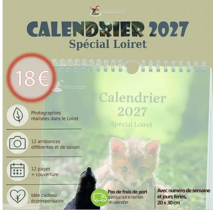 Calendrier 2027 - Nature dans le Loiret