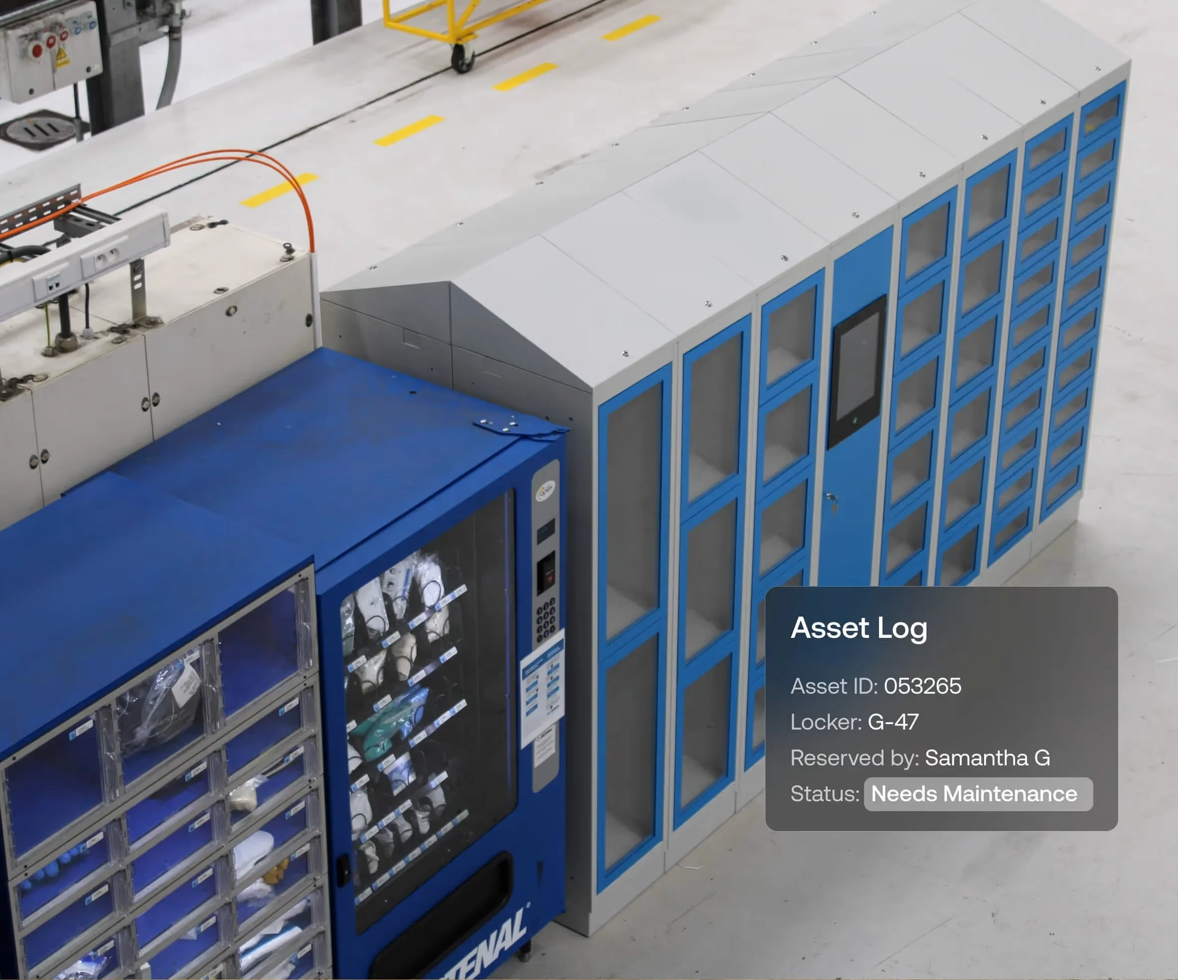 Smart lockers for technical staff