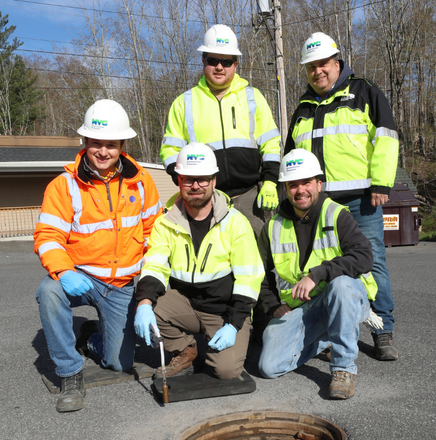 ManholeMetrics Wastewater Monitoring Sensors deployed with NYC DEP