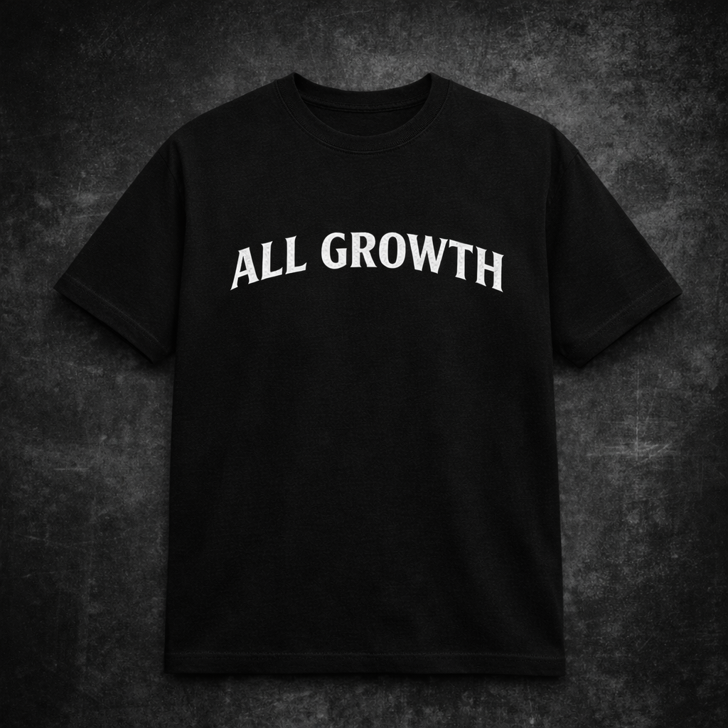 All Growth Logo Tee- Core Black