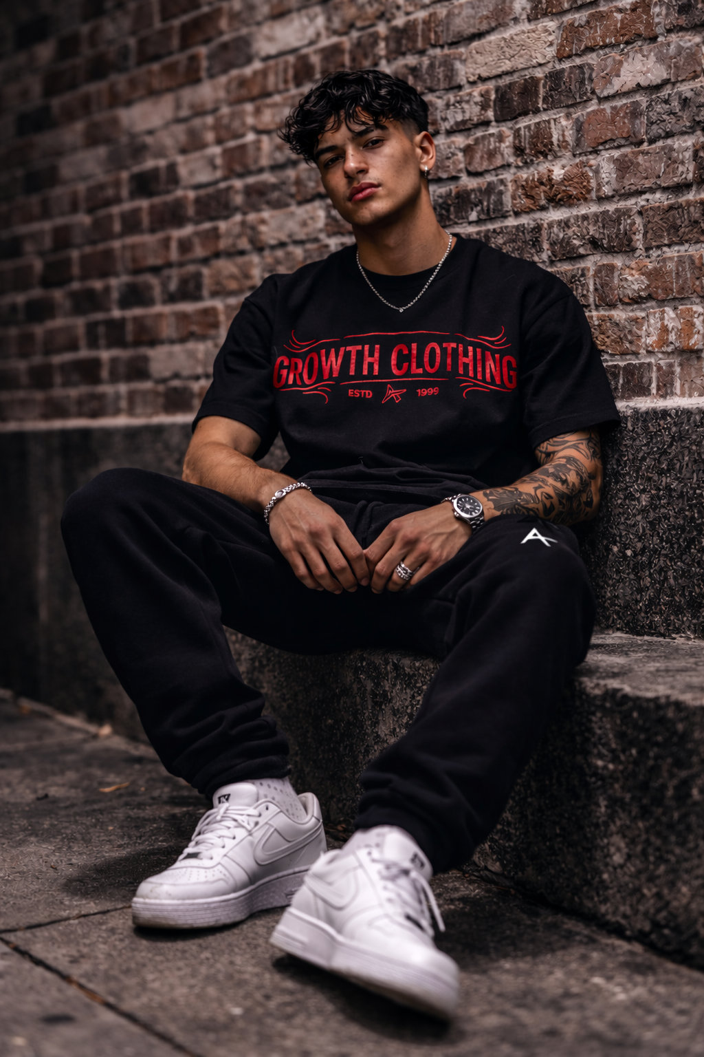 Growth Clothing Tee- Core Black