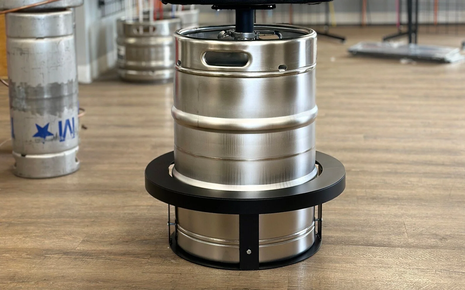 Steel Keg Footrest - Powder Coat Finishes