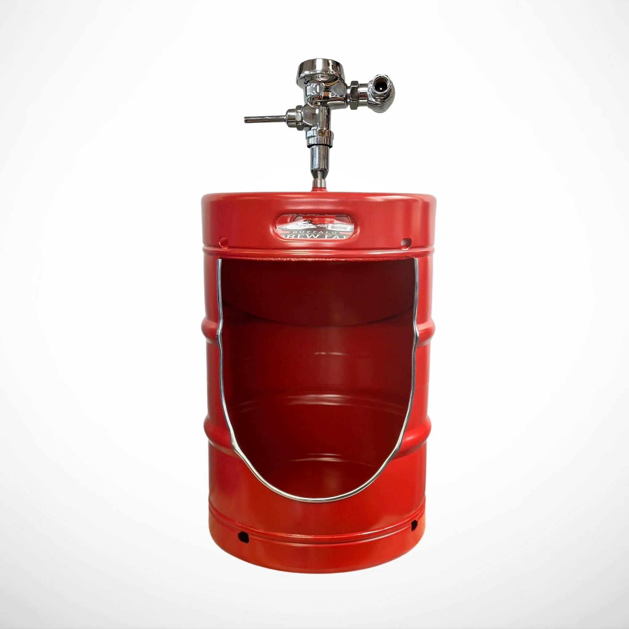 Beer Keg Urinal – Powder Coated Stainless Steel Half Keg Urinal