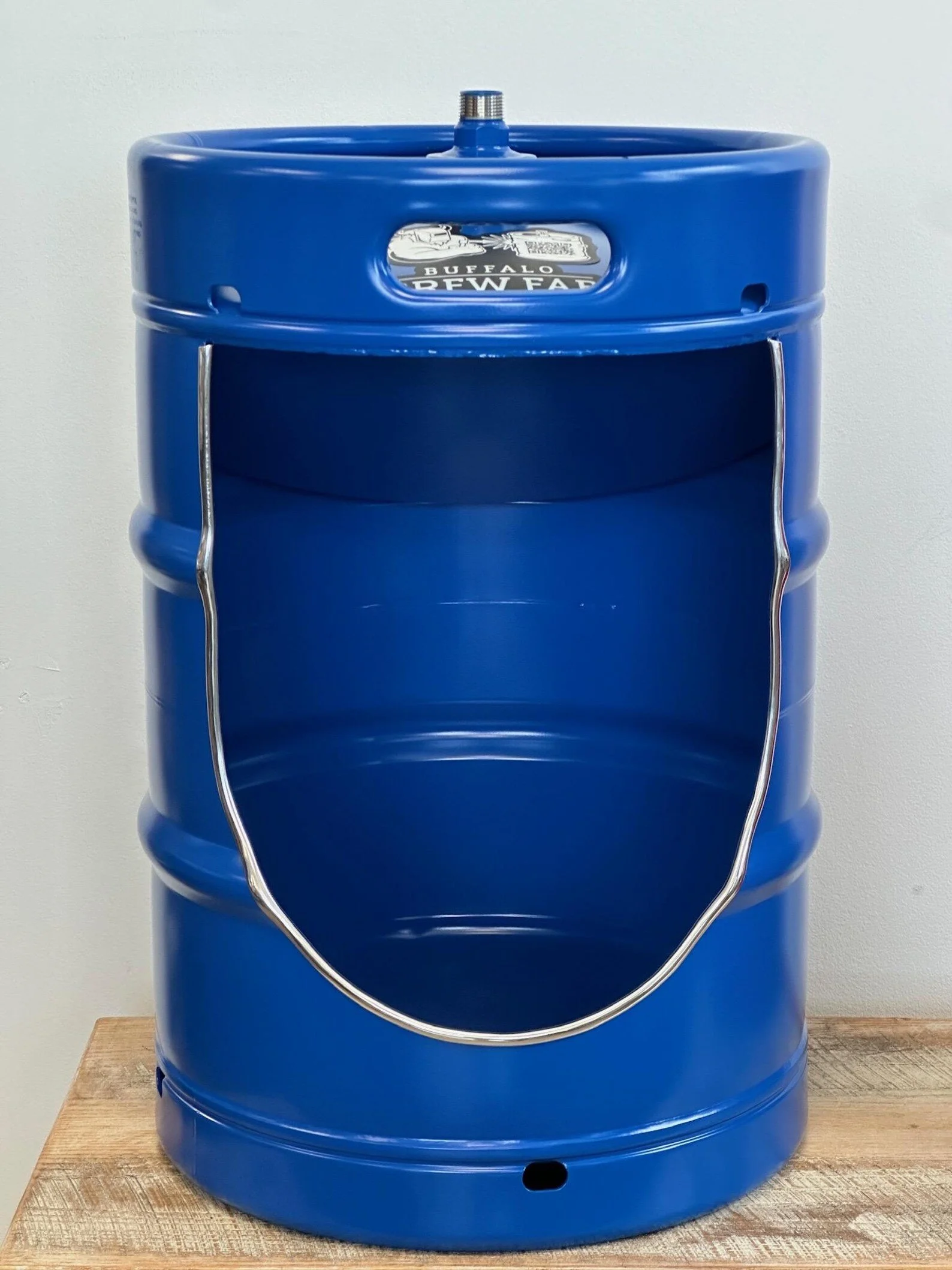 Beer Keg Urinal – Powder Coated Stainless Steel Half Keg Urinal
