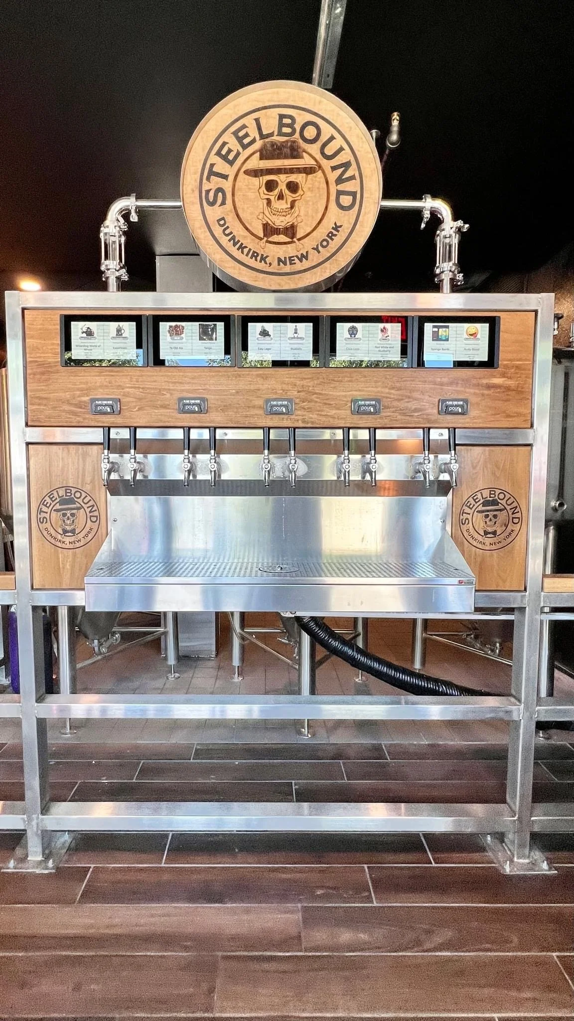 Our most elaborate custom Draft Tower for Steelbound.  Wood and Stainless Steel make up this masterpiece.   