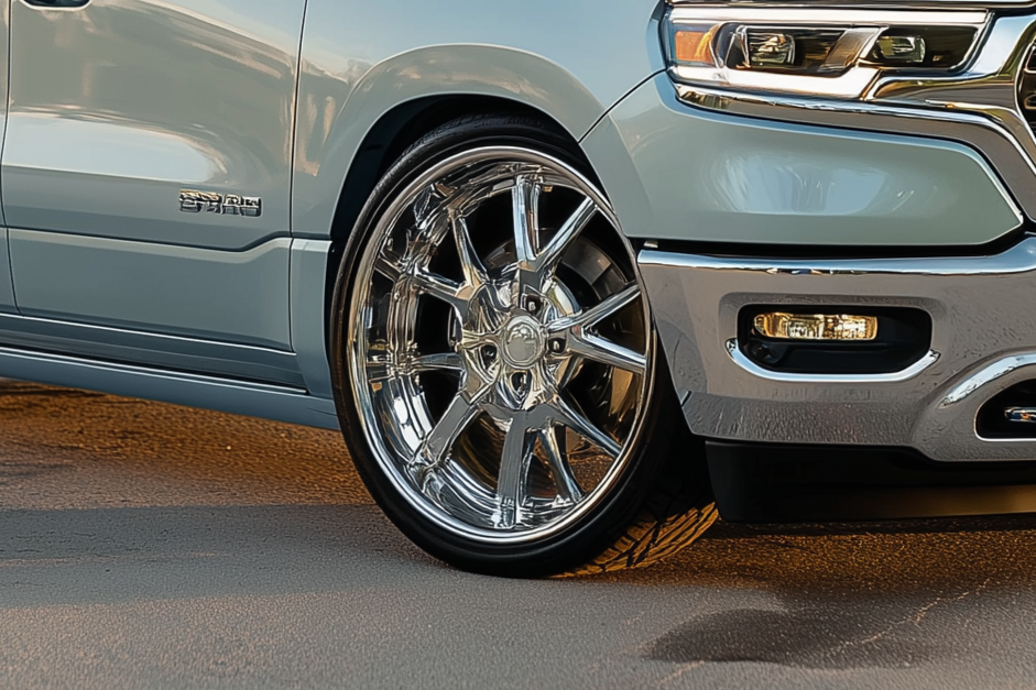 Lowered 2025 RAM 1500 with factory air suspension