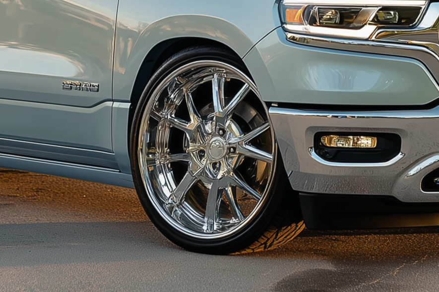 Lowered 2021 RAM 1500 with factory air suspension