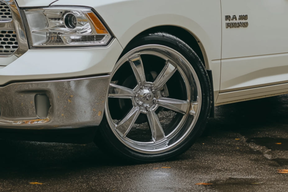 Lowered 2013 RAM 1500 with factory air suspension