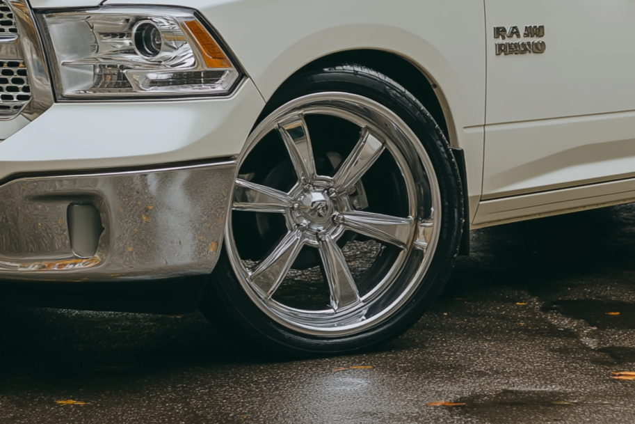 Lowered 2017 RAM 1500 with factory air suspension
