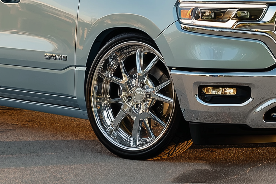 Lowered 2024 RAM 1500 with factory air suspension