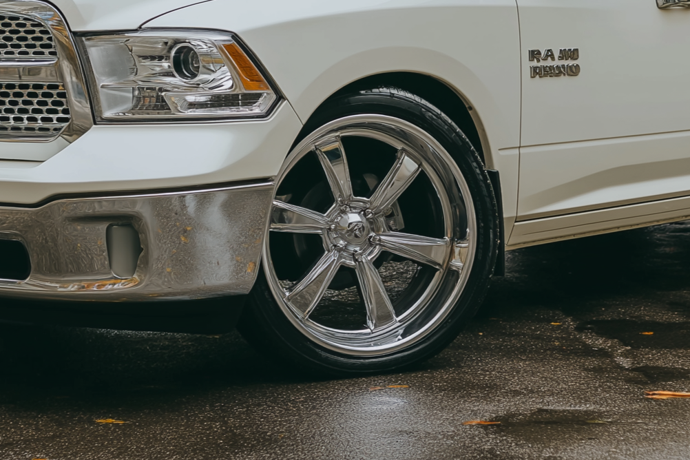 Lowered 2015 RAM 1500 with factory air suspension