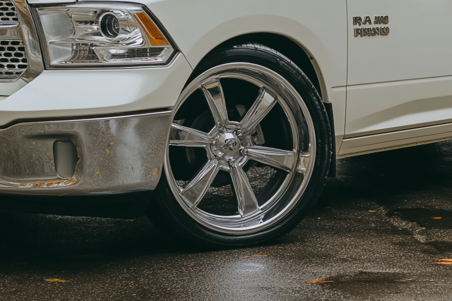 Lowered 2018 RAM 1500 with factory air suspension