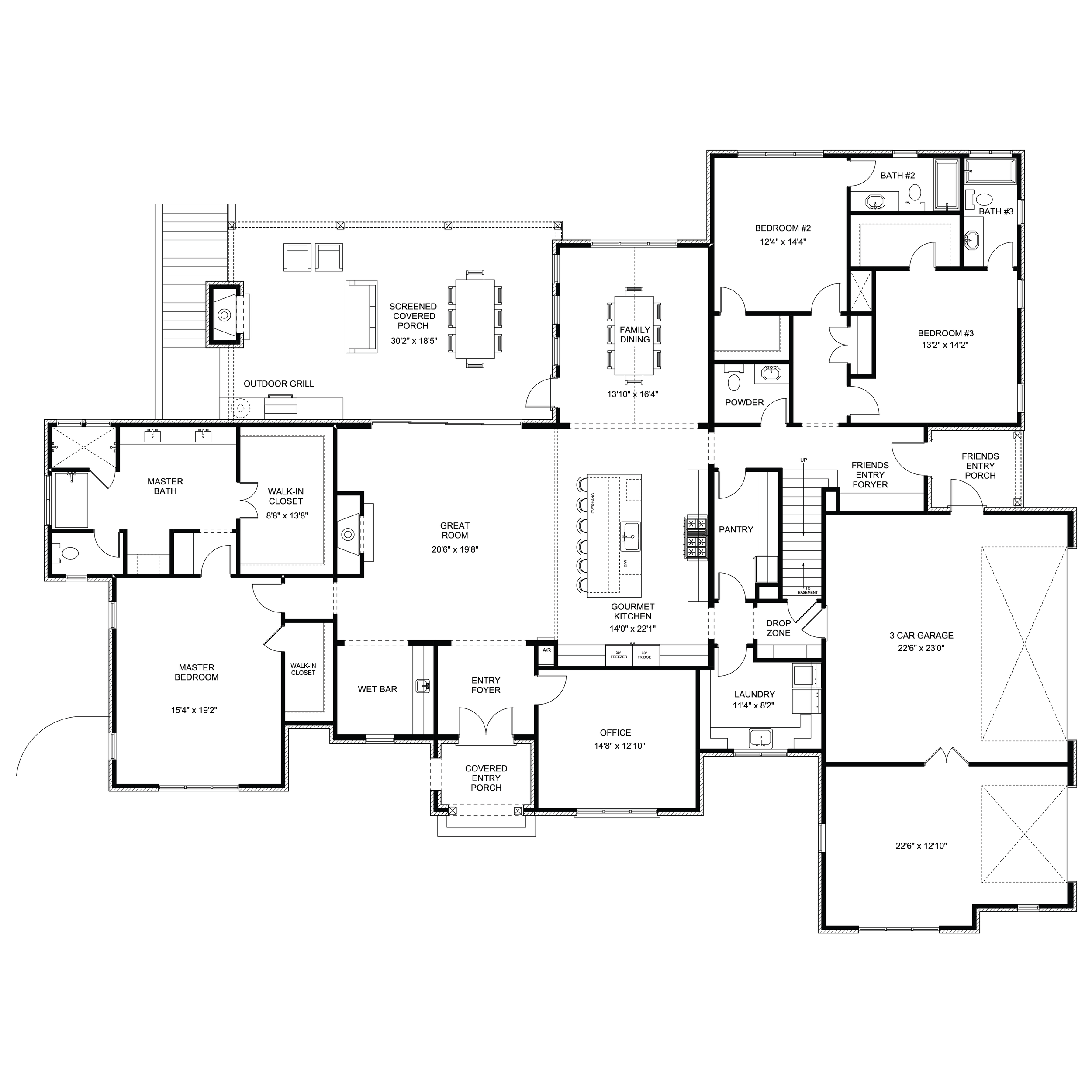 The "Kristi" First Floor Plan