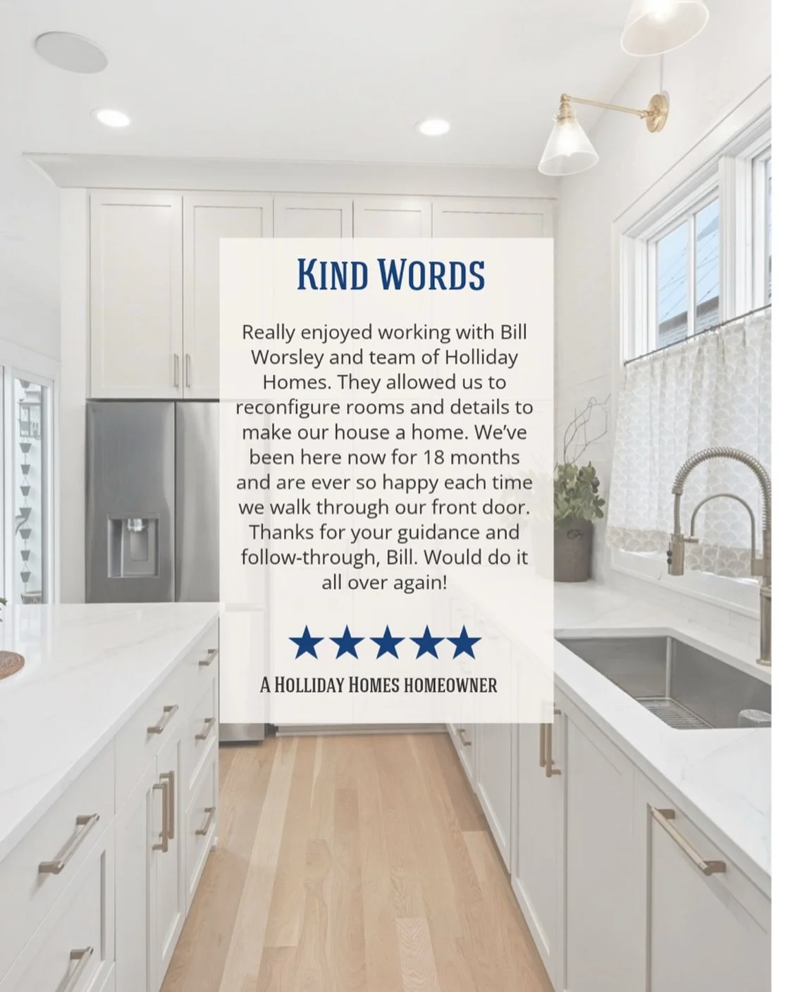 One of the best parts of what we do is hearing from the families who get to call a Holliday Homes house their own. 

We&rsquo;re grateful for the trust our homeowners place in us throughout the build process. Thank you for letting us be a part of som
