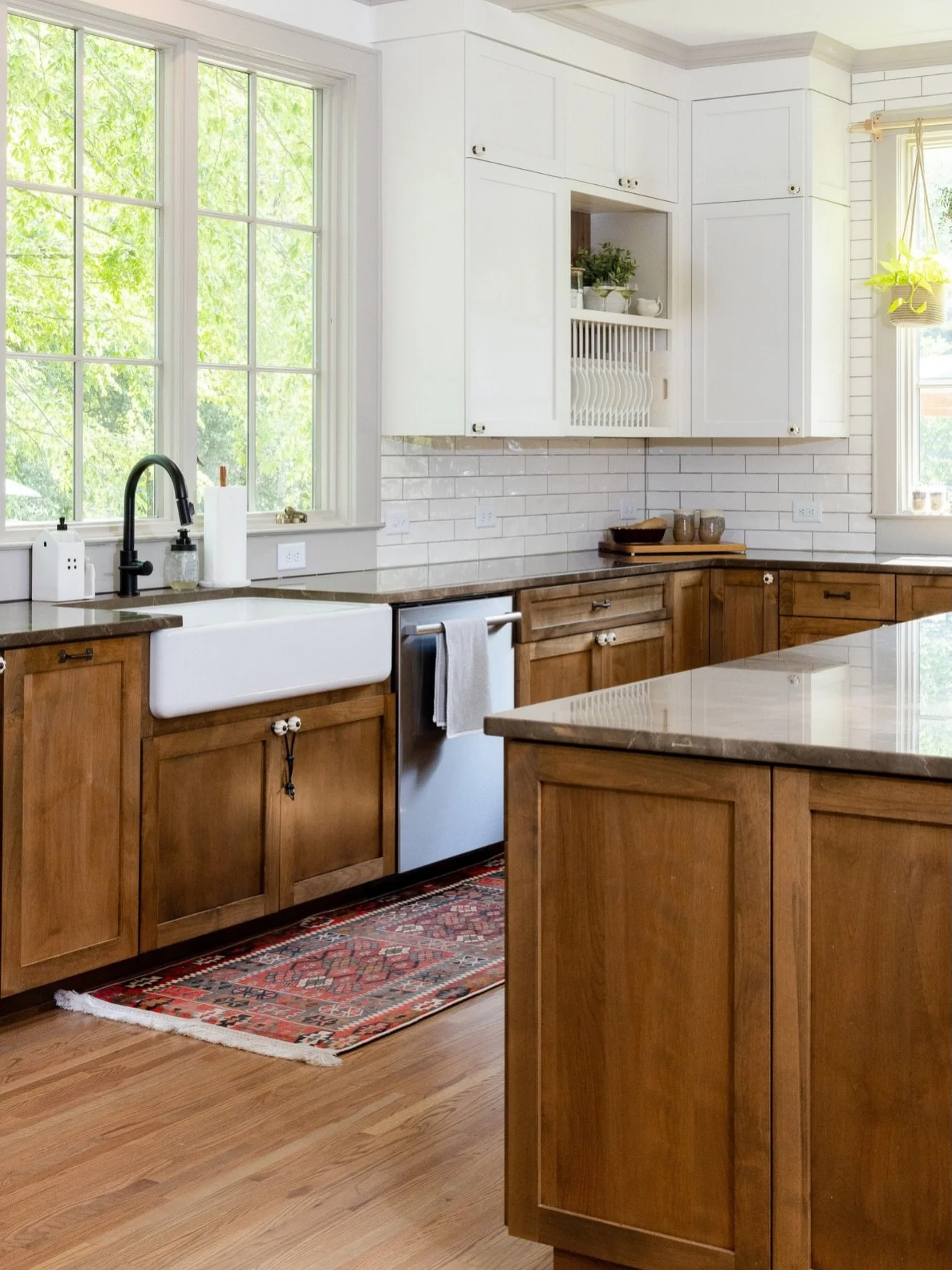 We love looking back at homes we&rsquo;ve had the pleasure of working on, and this one still makes us smile. From the rich wood cabinets to all the natural light, this kitchen has that classic, cozy feel that makes you want to pull up a chair and sta