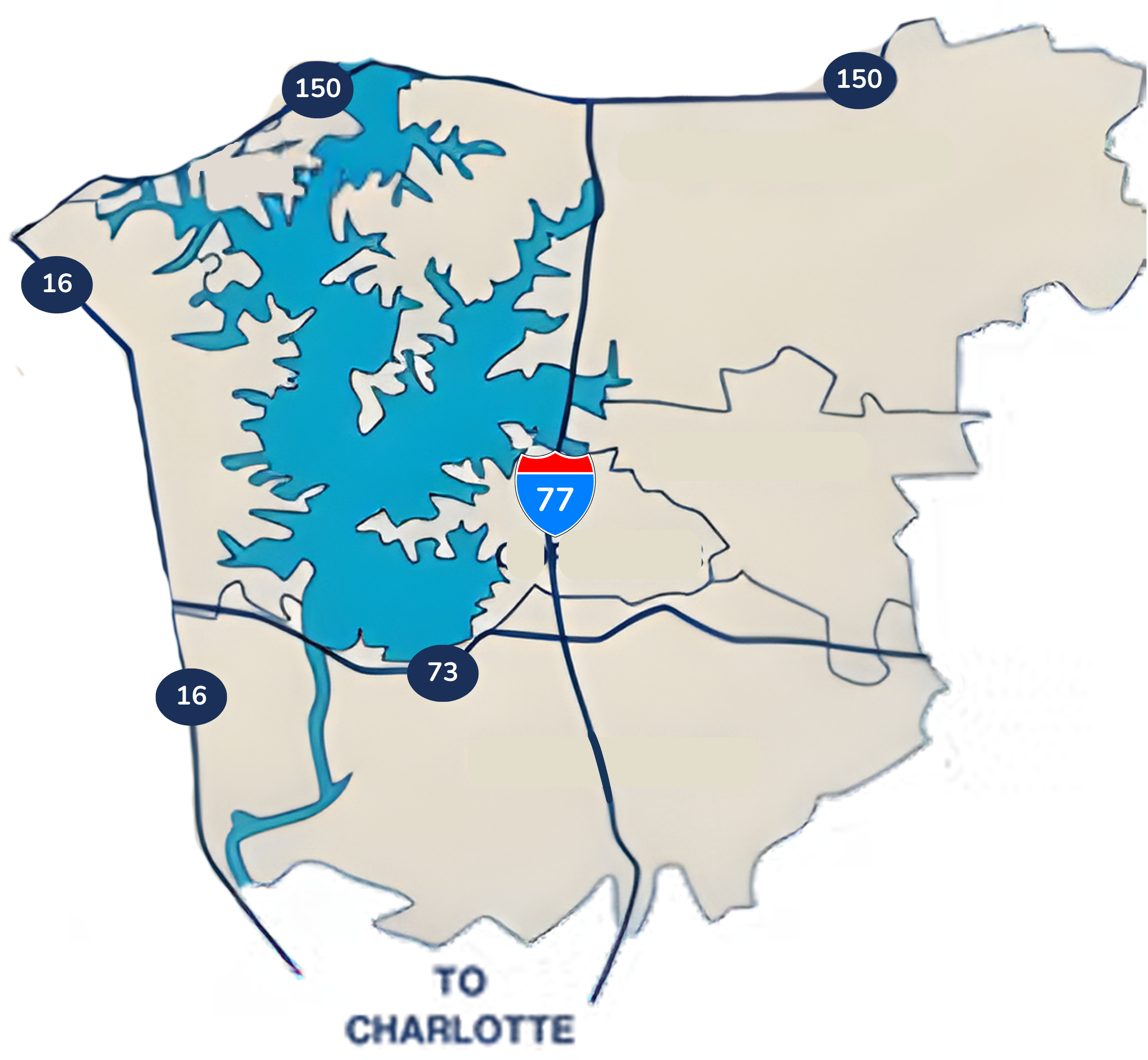 Map of South Carolina showing major highways, Lake Hartwell, and border with Georgia.