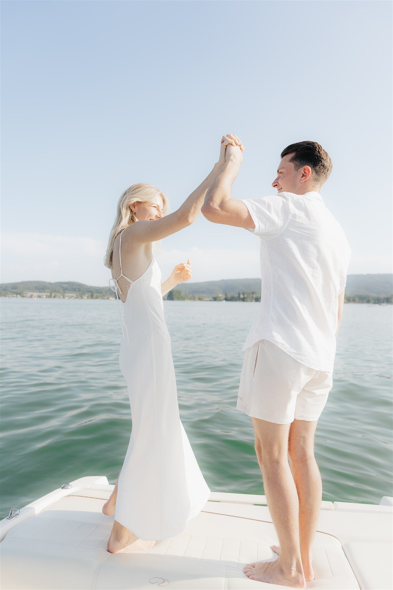 Romance on a boat | Coupleshoot Lake Constance