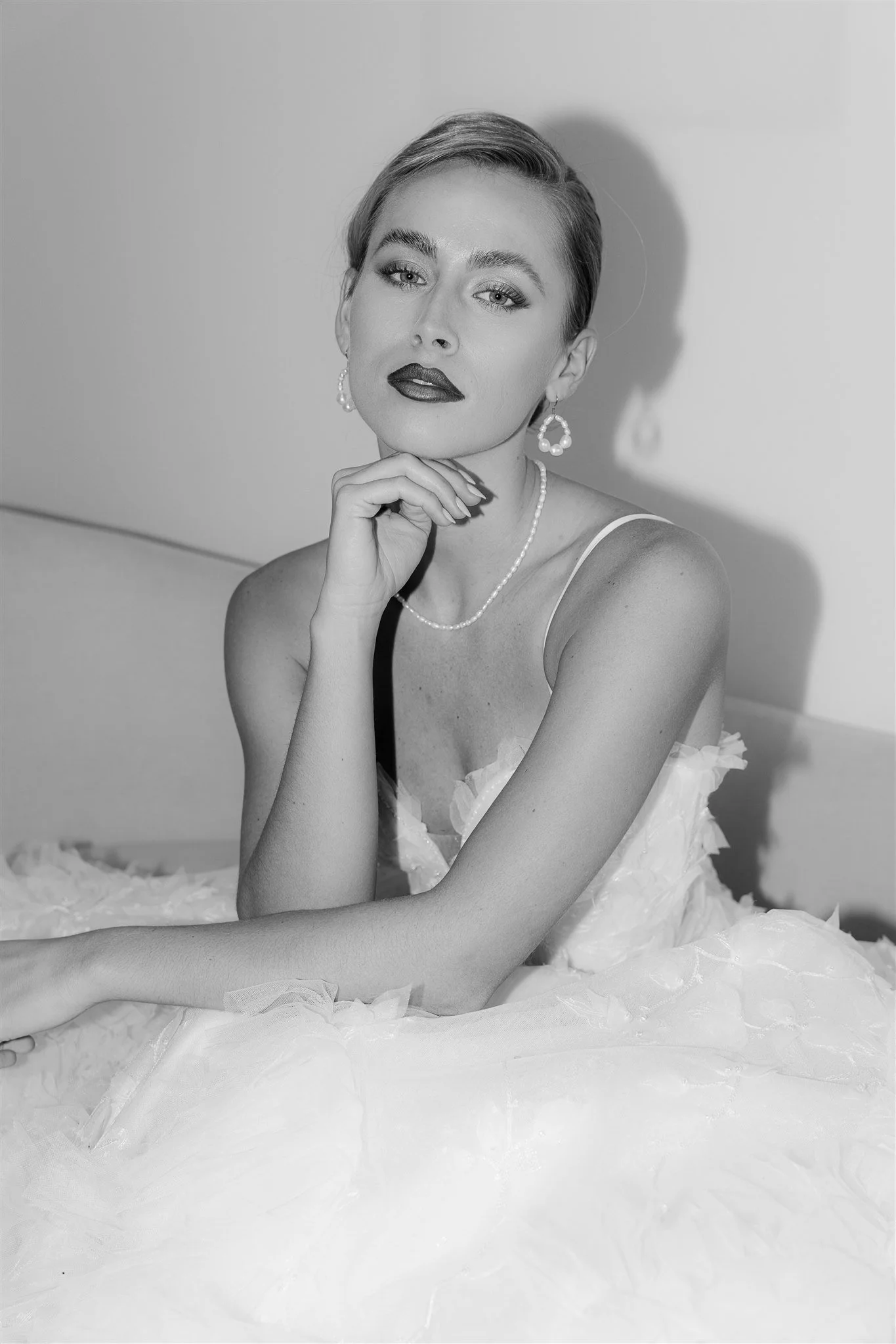 Bridal Editorial | bold lips with lea