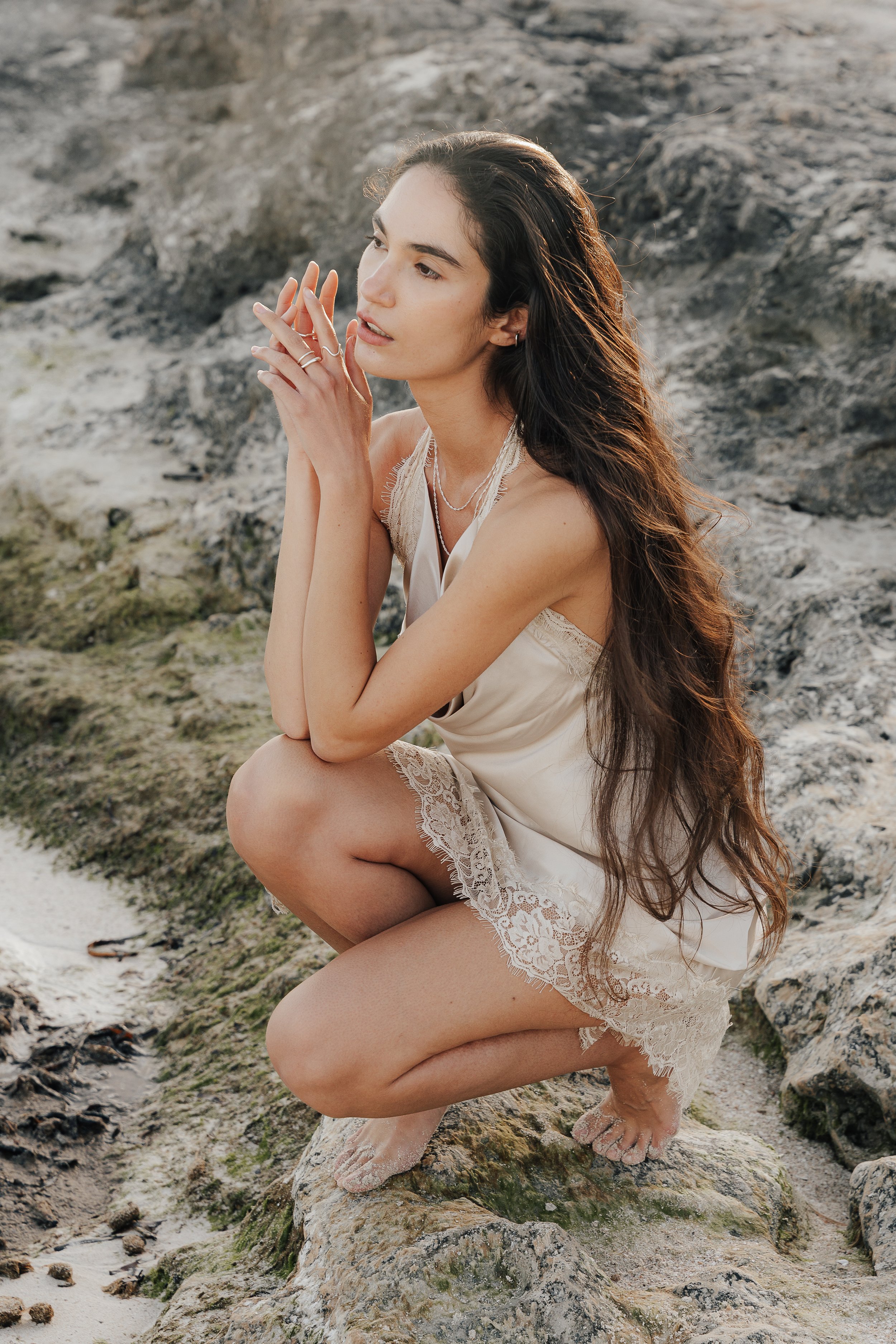 Destination wedding couple shoot in Mallorca with natural light and ocean view. Mallorca Elopement Photographer.