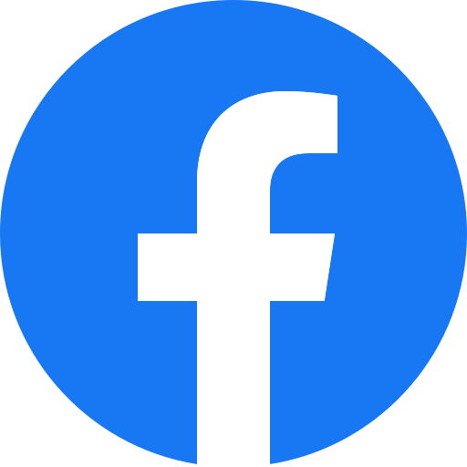 Logo de Facebook, un cercle bleu avec un 'f' blanc au centre.