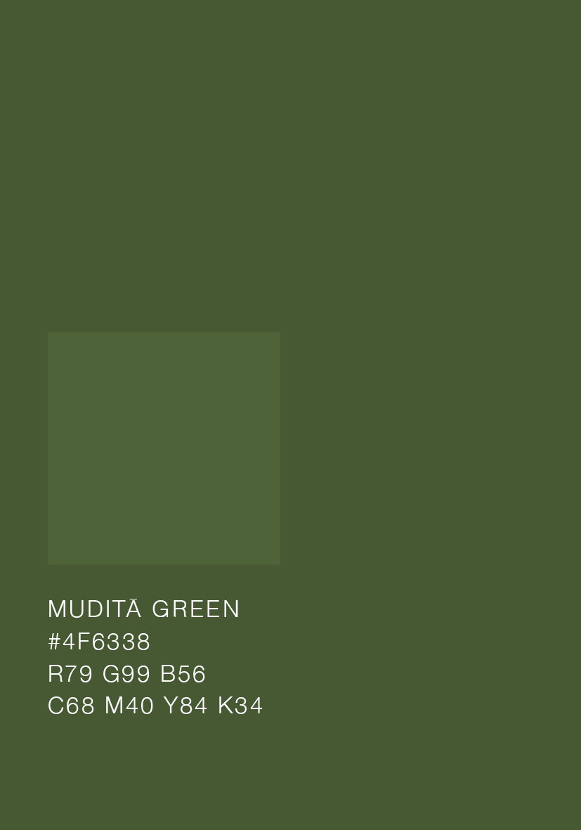 Muestra un color verde con código y nombre, con un cuadrado que representa el color