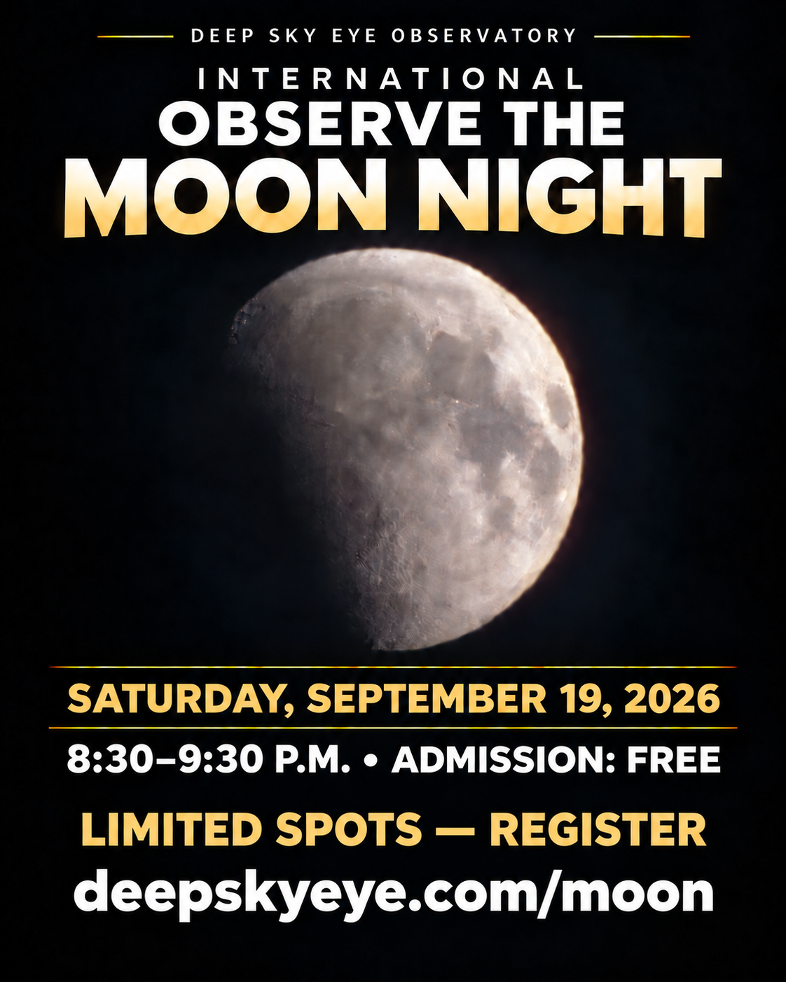 Internationfal Observe The Moon Night 2026