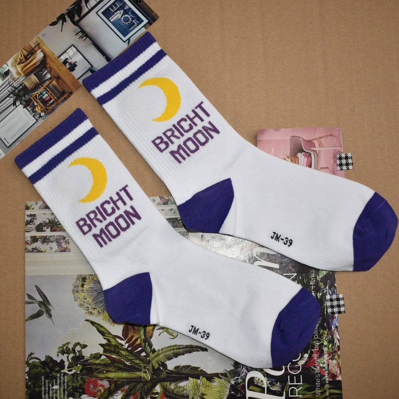 Urban-style 'Bright Moon'🌙 unisex socks.jpg