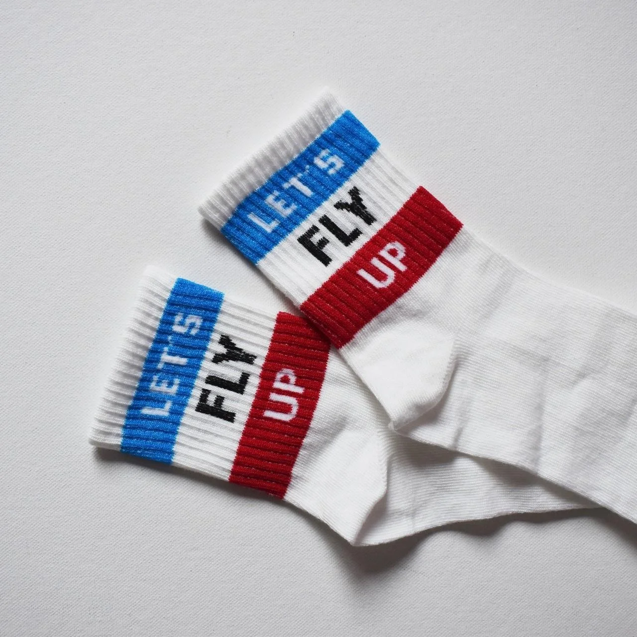 Unisex Let's Fly Up Letter Socks.jpg