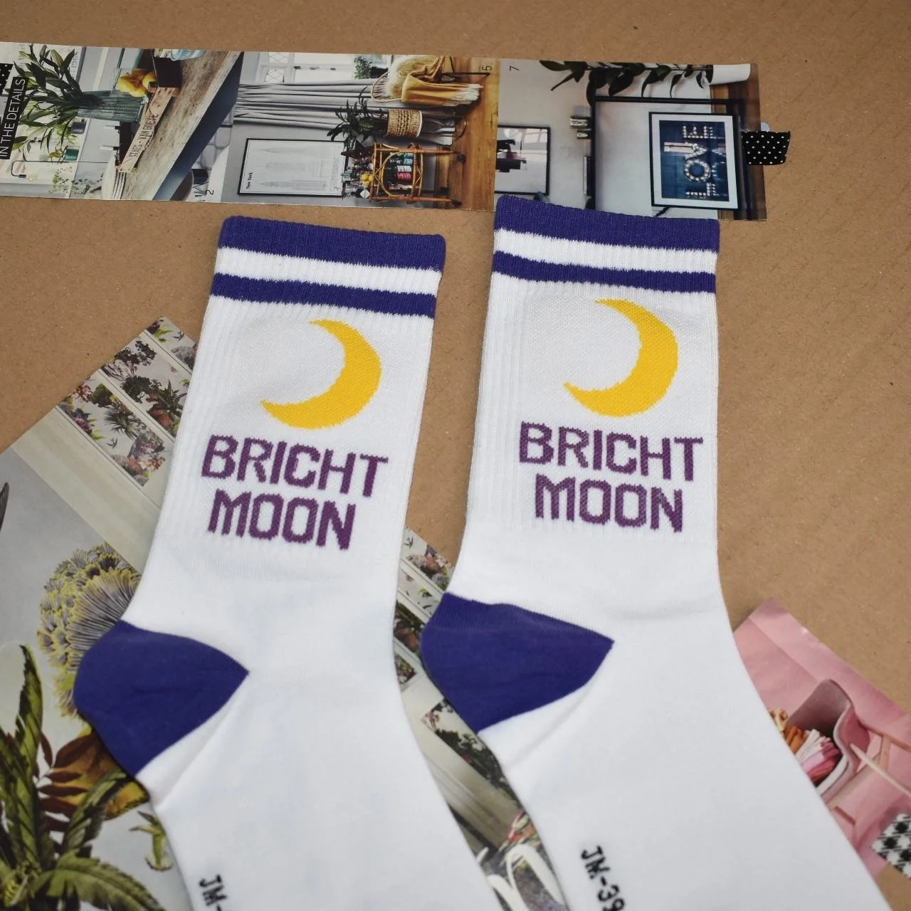 'Bright Moon'🌙 unisex socks.jpg