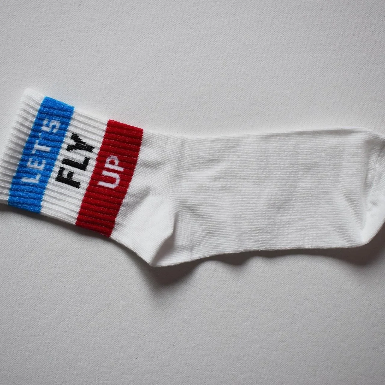 Let's Fly Up Text Socks.jpg