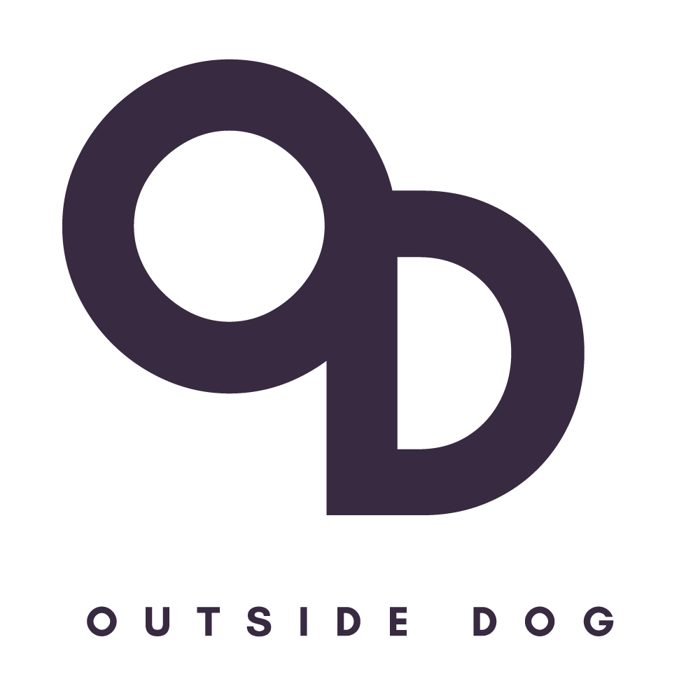 Black Outside Dog Logo