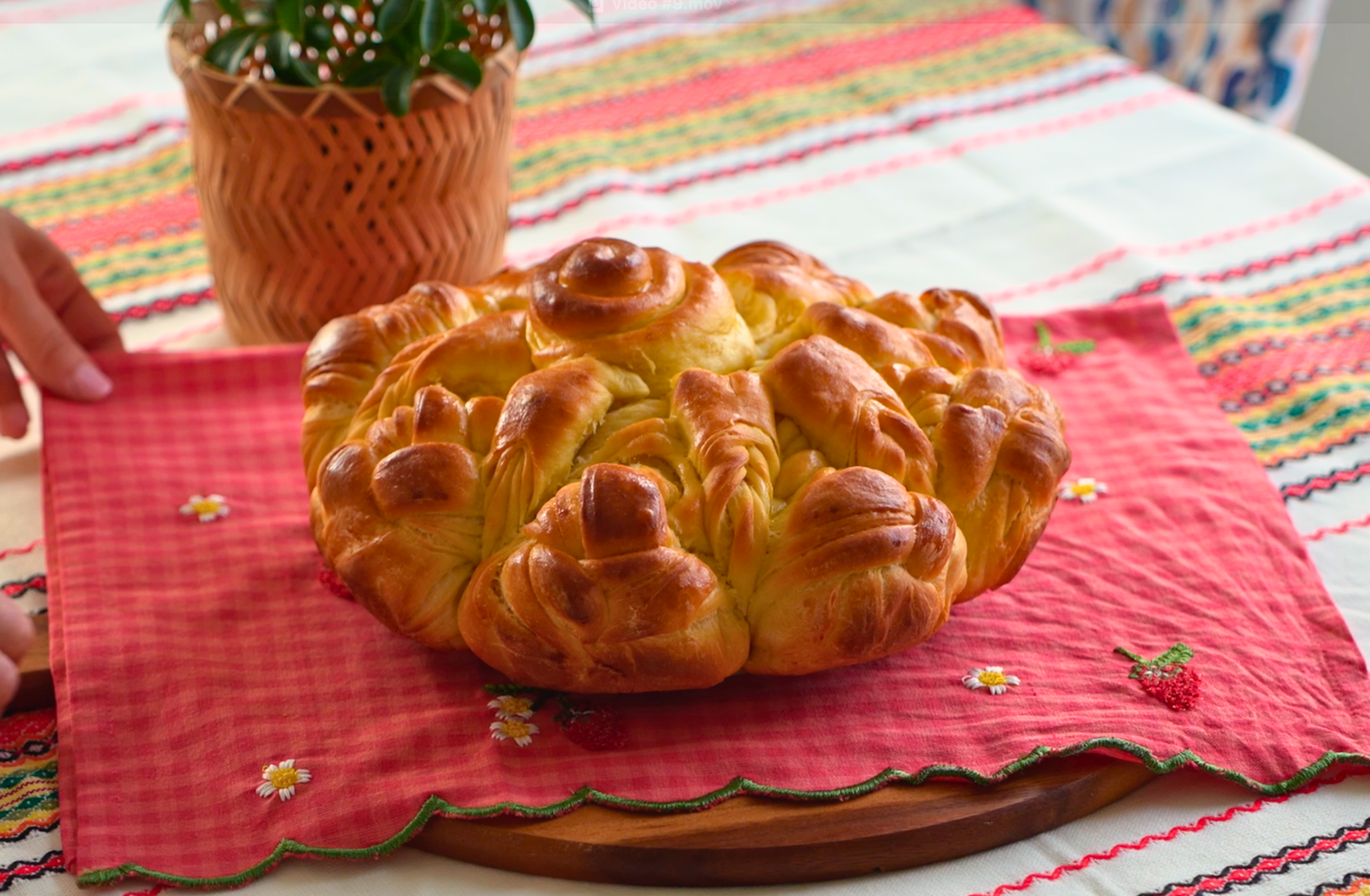 Bulgarian Celebration Pitka Bread