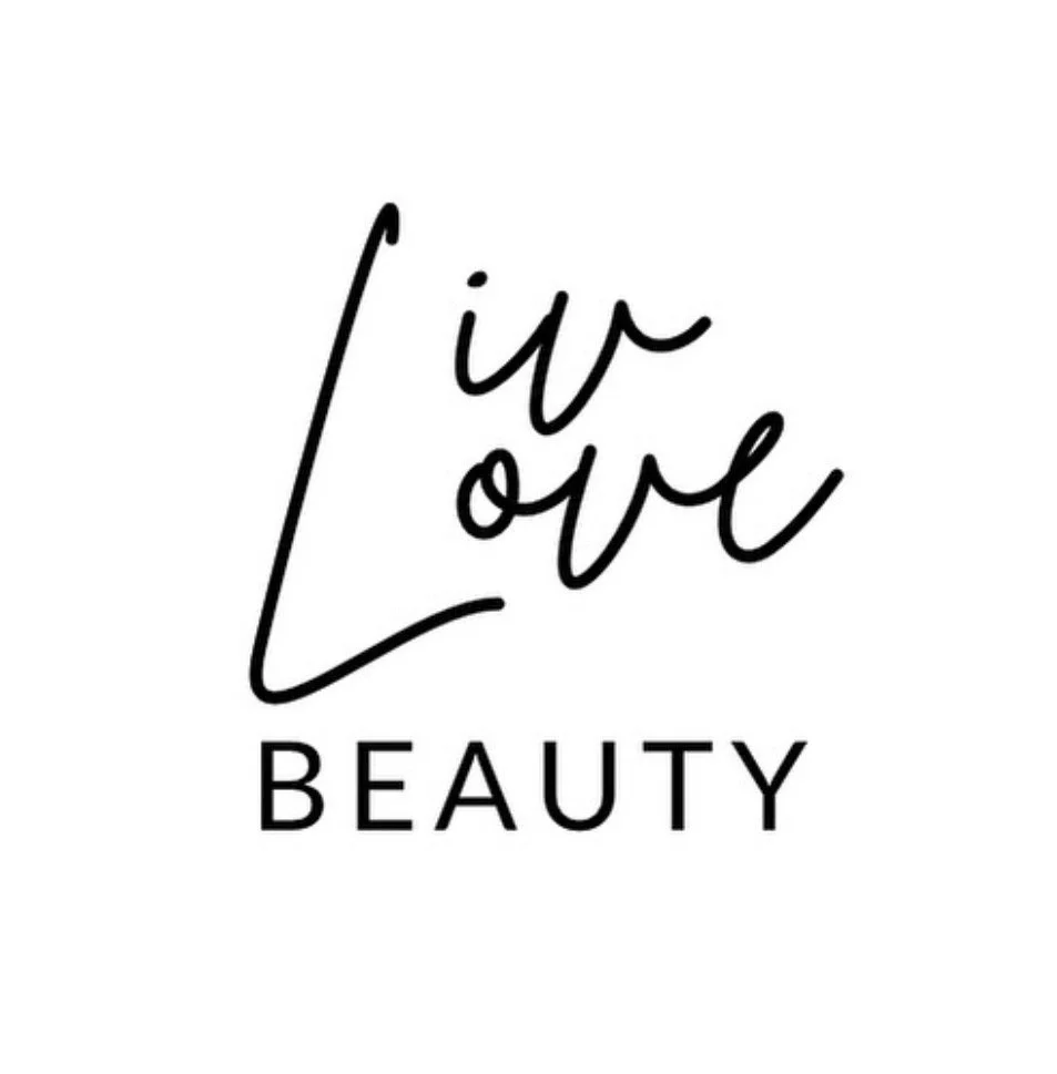 The image features the phrase 'live love beauty' written in a modern, handwritten black font on a white background.