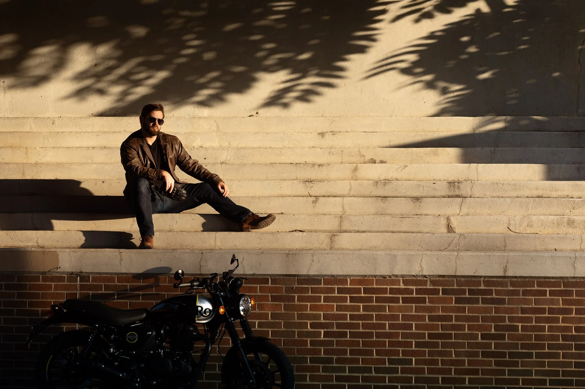 Motorcyle-Zaddy-Leather coat-Narrative Photography-Mythos Lens-Man with motorcycle.jpg