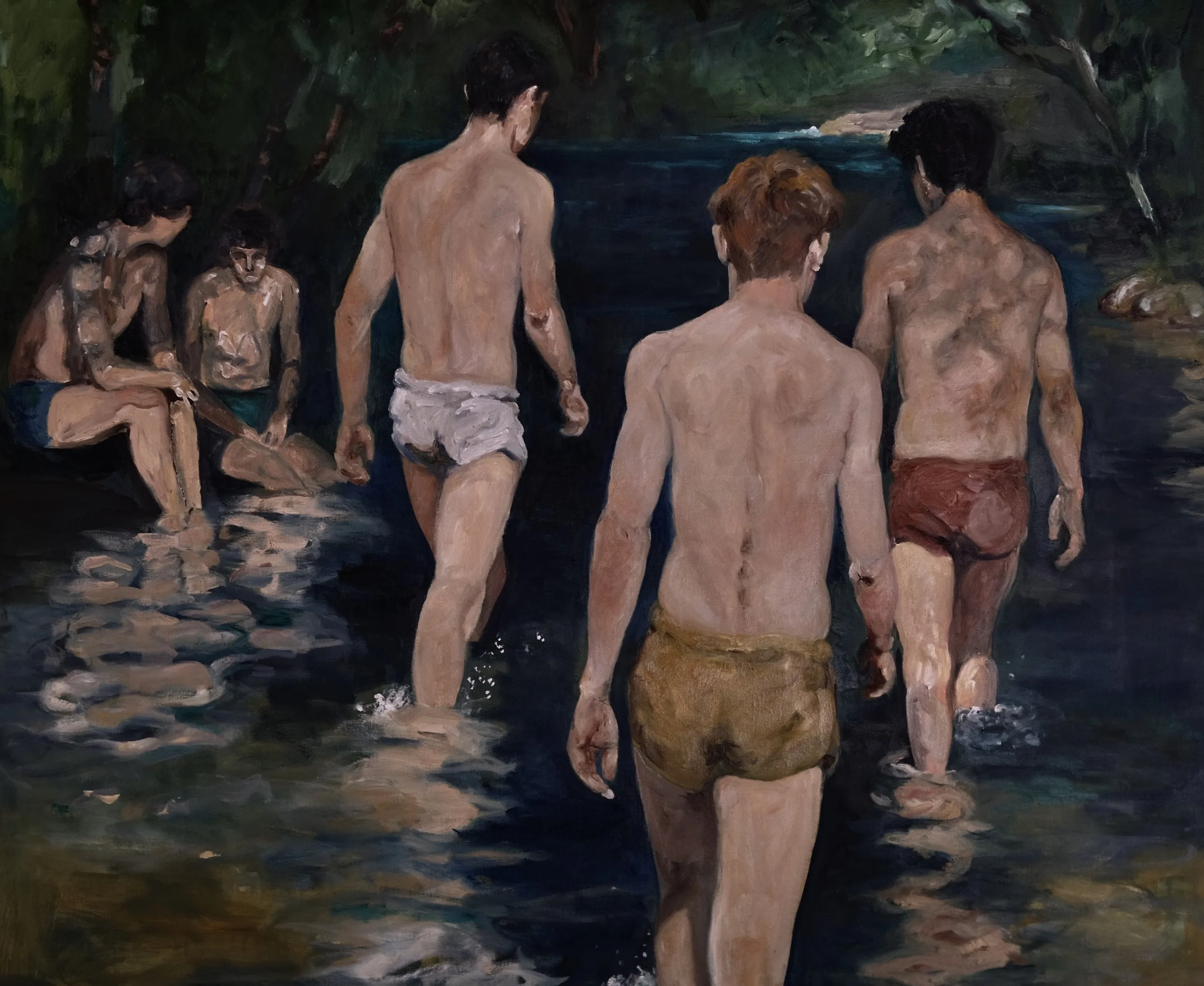 Mole di Narni, oil on canvas, 100x120cm, 2026