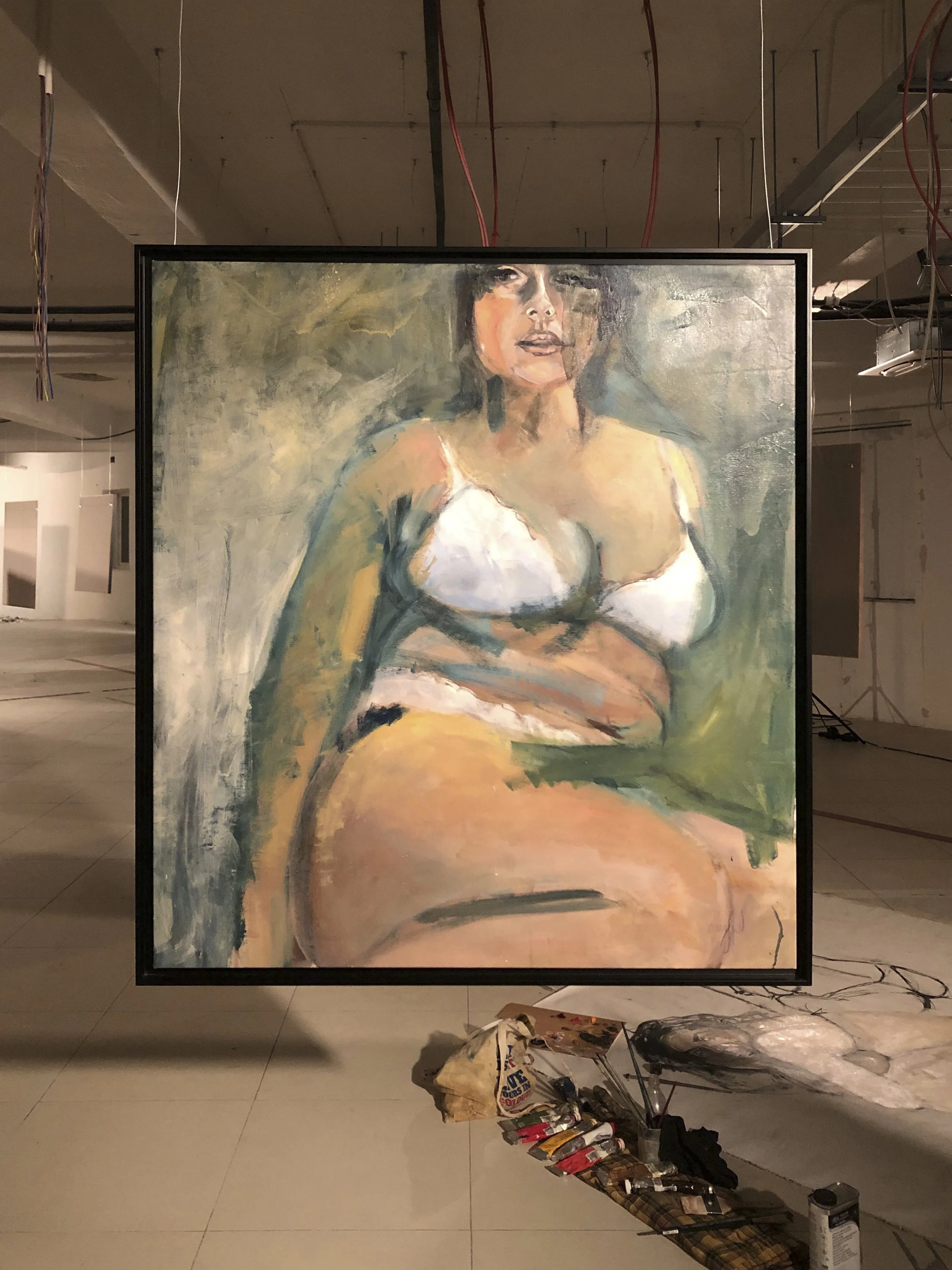 POV 6, oil on canvas, 110x110cm, 2021