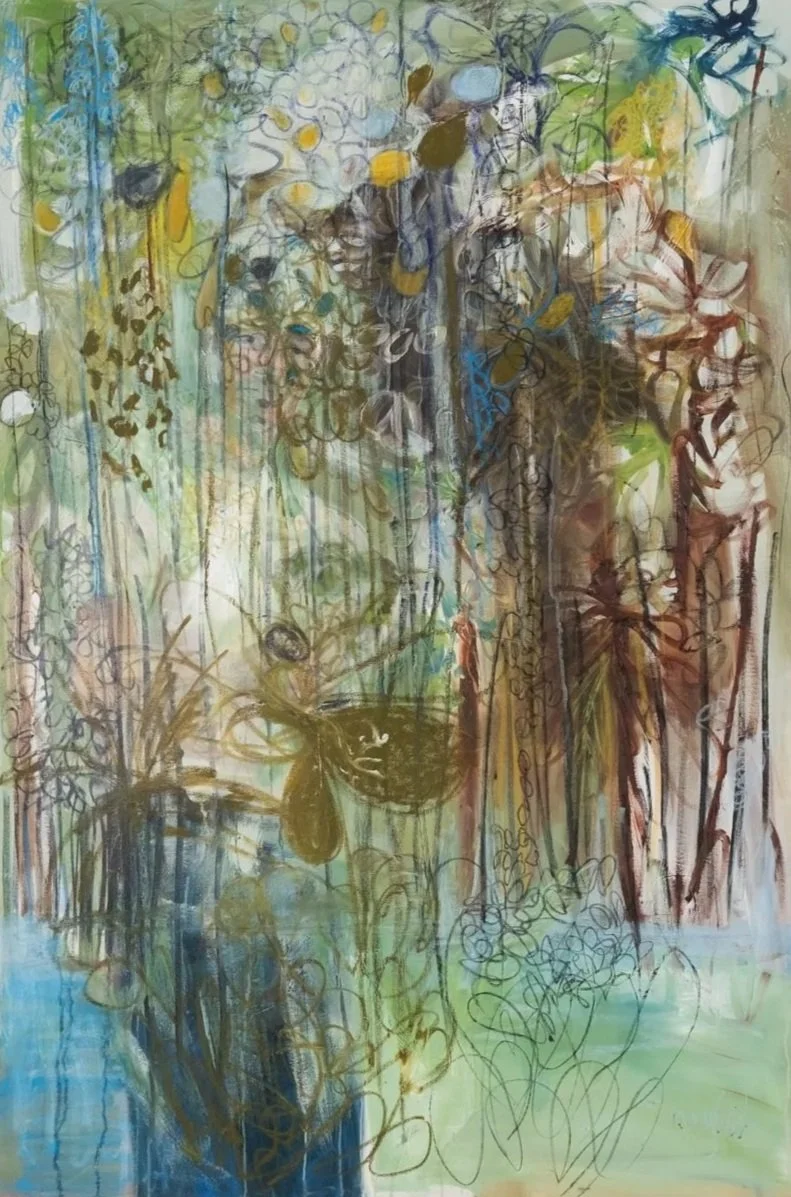 Behind, Mixed media on canvas, 150x100cm, 2023